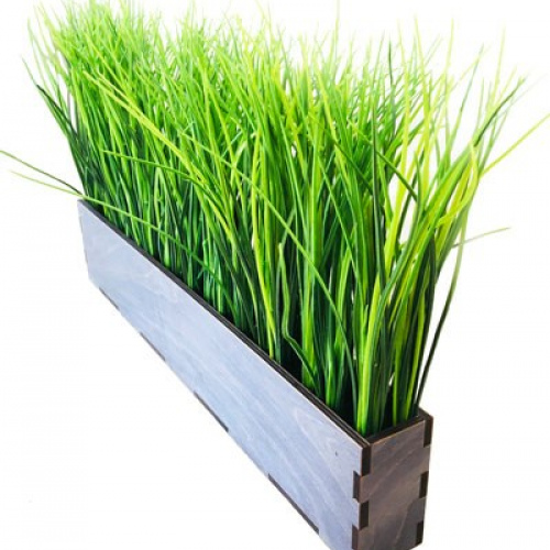 Искусственная трава в горшке Эбен 50*10*5 см